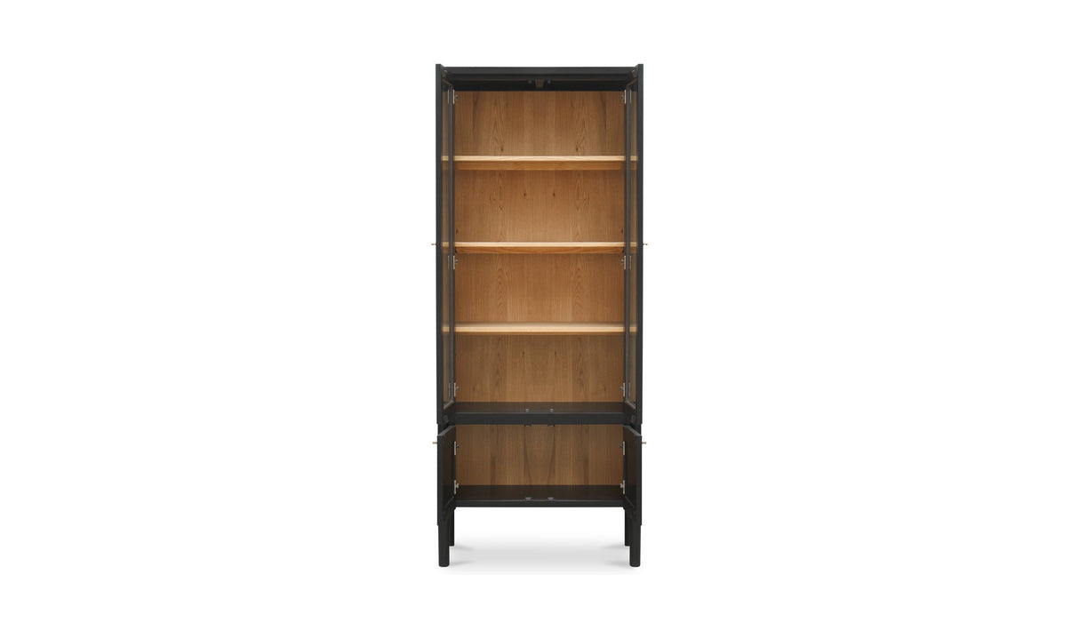 Hannah Tall Cabinet Black by Moe's Home at Eve Furniture