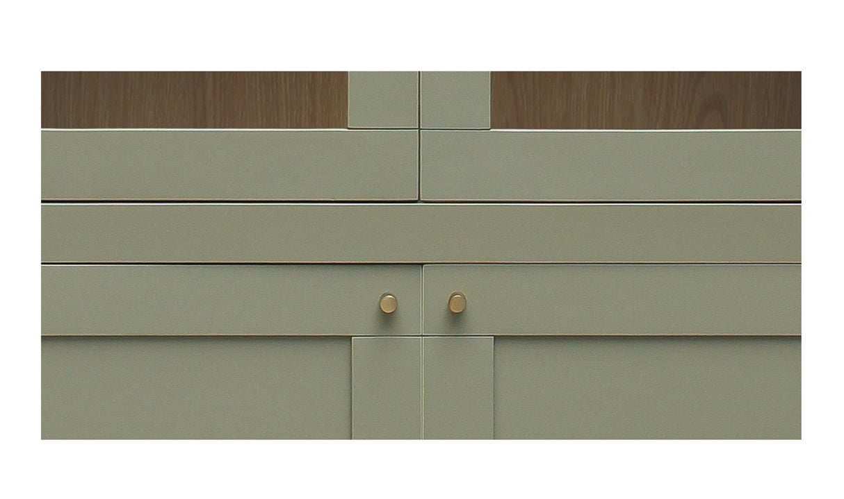 Hannah Tall Cabinet Green by Moe's Home at Eve Furniture