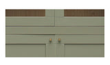 Hannah Tall Cabinet Green by Moe's Home at Eve Furniture