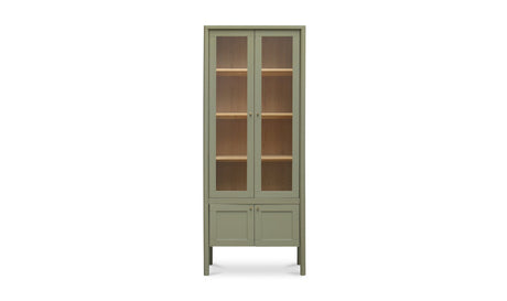 Hannah Tall Cabinet Green by Moe's Home at Eve Furniture