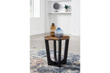 Hanneforth Brown/Black Coffee Table and 2 End Tables by Ashley at Eve Furniture
