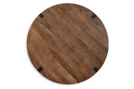 Hanneforth Brown/Black Coffee Table and 2 End Tables by Ashley at Eve Furniture