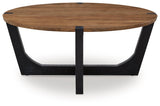 Hanneforth Brown/Black Coffee Table by Ashley at Eve Furniture