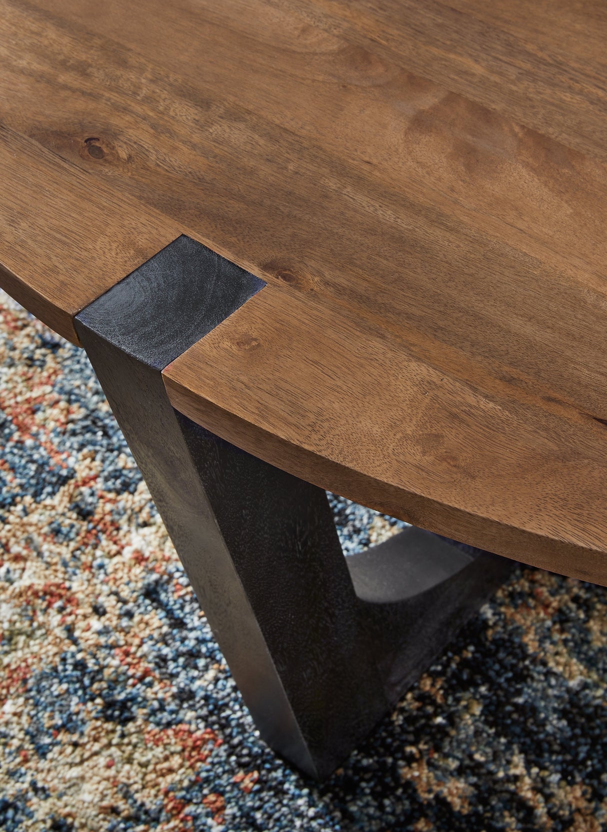 Hanneforth Coffee Table with 1 End Table in Brown/Black by Ashley at Eve Furniture
