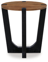 Hanneforth Coffee Table with 1 End Table in Brown/Black by Ashley at Eve Furniture