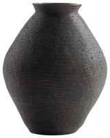 Hannela Antique Brown Vase by ASHLEY FURNITURE at Eve Furniture
