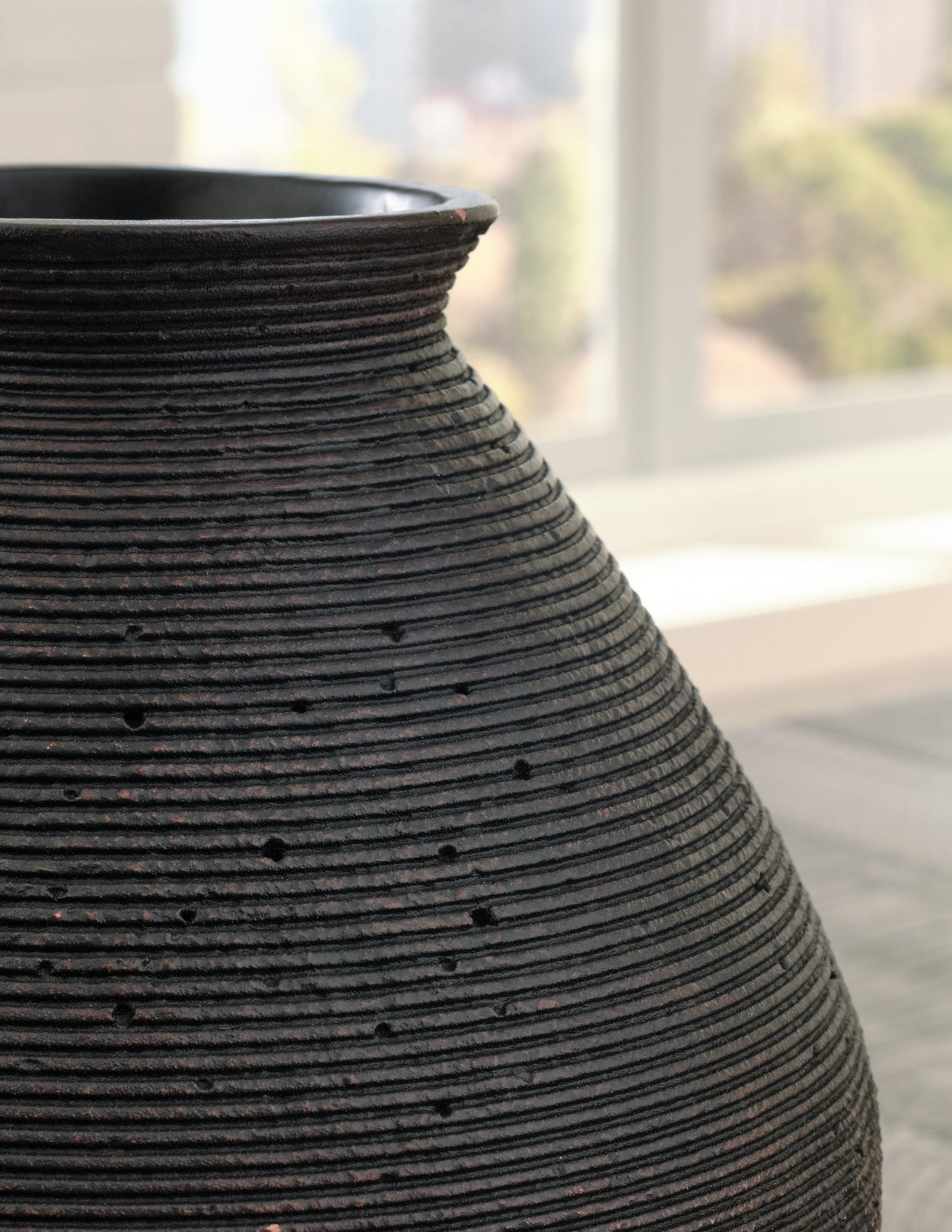 Hannela Antique Brown Vase by ASHLEY FURNITURE at Eve Furniture