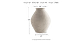 Hannela Antique Tan Vase by ASHLEY FURNITURE at Eve Furniture