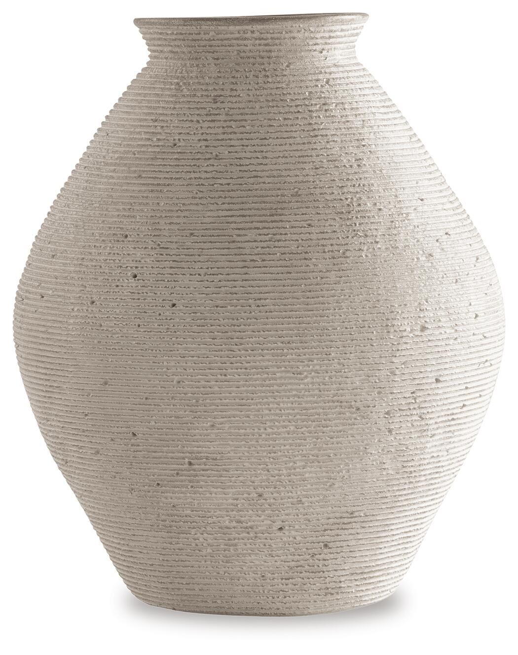 Hannela Antique Tan Vase by ASHLEY FURNITURE at Eve Furniture