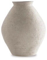 Hannela Antique Tan Vase by ASHLEY FURNITURE at Eve Furniture