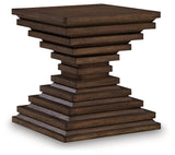 Hannodream Warm Brown End Table by Ashley at Eve Furniture