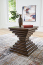 Hannodream Warm Brown End Table by Ashley at Eve Furniture