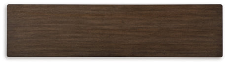 Hannodream Warm Brown Sofa Table by Ashley at Eve Furniture