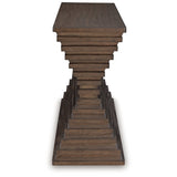 Hannodream Warm Brown Sofa Table by Ashley at Eve Furniture