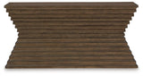 Hannodream Warm Brown Sofa Table by Ashley at Eve Furniture