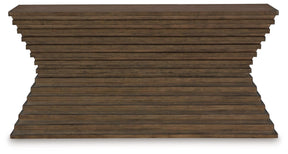 Hannodream Warm Brown Sofa Table by Ashley at Eve Furniture