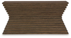 Hannodream Warm Brown Sofa Table by Ashley at Eve Furniture
