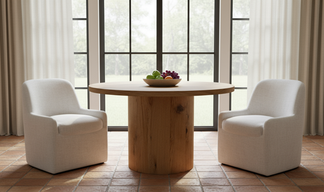Hansen Dining Table Rustic Oak by Moe's Home at Eve Furniture