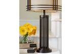Hanswell Dark Brown Table Lamp by Ashley at Eve Furniture
