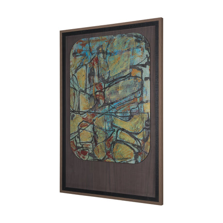 Happenings I by Mercana Studio a Hand Embellished Textured Framed Art Print Matted under Glass by Mercana at Eve Furniture