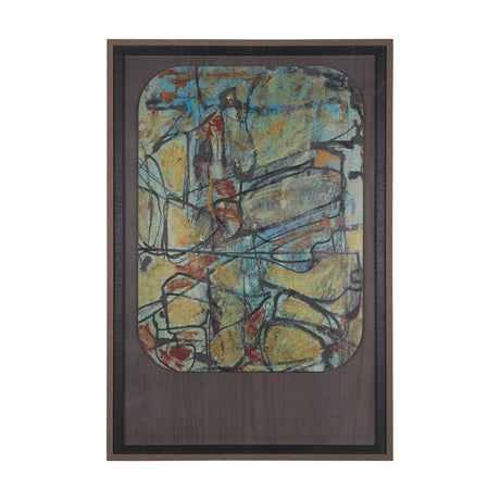 Happenings I by Mercana Studio a Hand Embellished Textured Framed Art Print Matted under Glass by Mercana at Eve Furniture