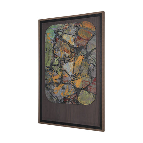 Happenings II by Mercana Studio a Hand Embellished Textured Framed Art Print Matted under Glass by Mercana at Eve Furniture