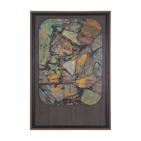 Happenings II by Mercana Studio a Hand Embellished Textured Framed Art Print Matted under Glass by Mercana at Eve Furniture
