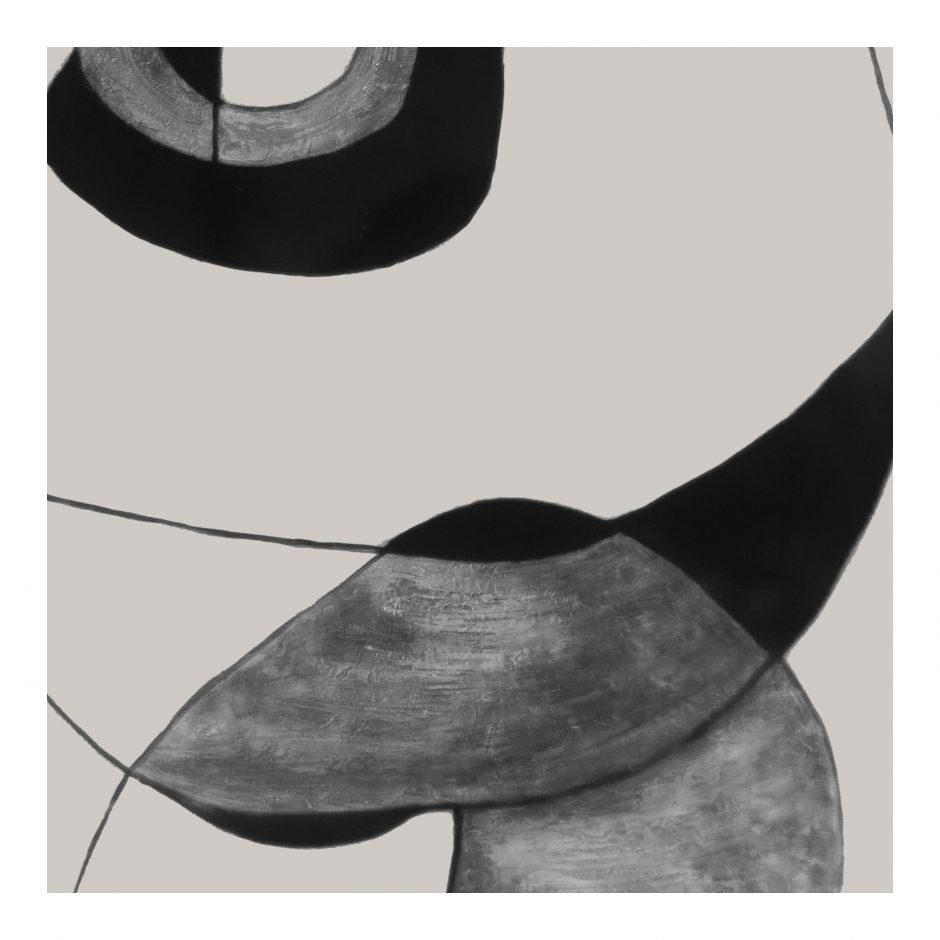 Happiness 1 Abstract Ink Print Wall Decor by Moe's Home at Eve Furniture