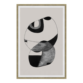 Happiness 1 Abstract Ink Print Wall Decor by Moe's Home at Eve Furniture