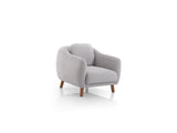 Happy 4-pieces (2 Sofa & 2 Chair) Livingroom Set in Grey by Furnia at Eve Furniture