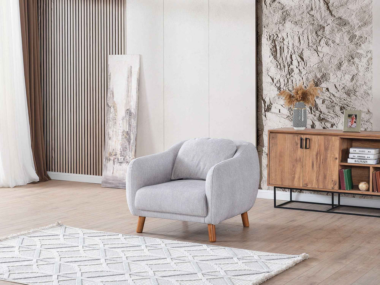 Happy Chair Grey by Furnia at Eve Furniture