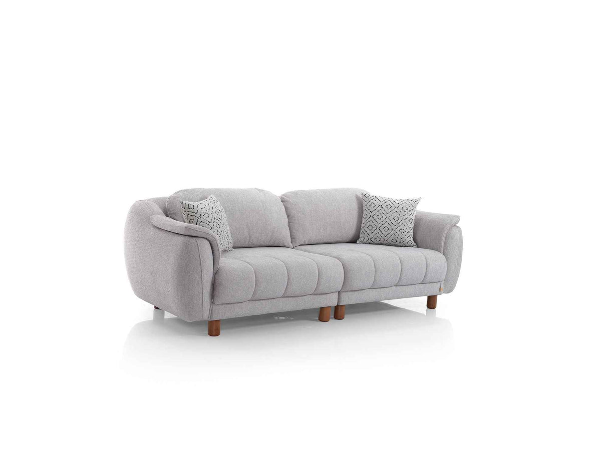 Happy Grey Stationary Sofa by Furnia at Eve Furniture