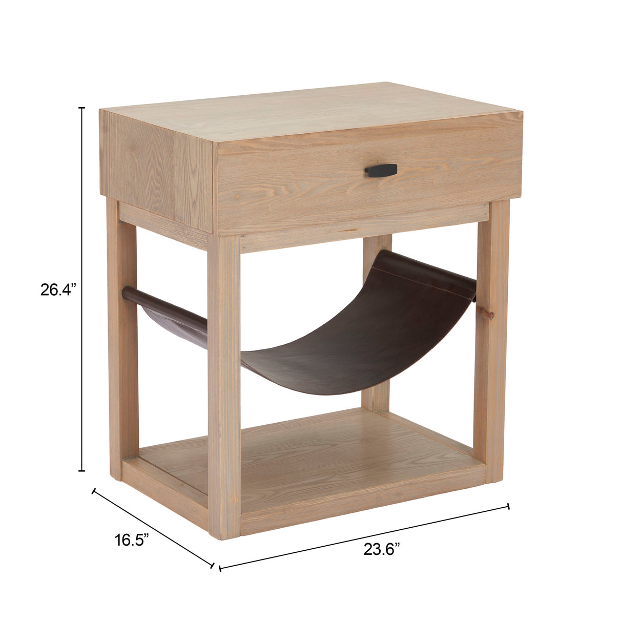 Haram Natural Side Table by Zuomod at Eve Furniture
