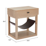 Haram Natural Side Table by Zuomod at Eve Furniture