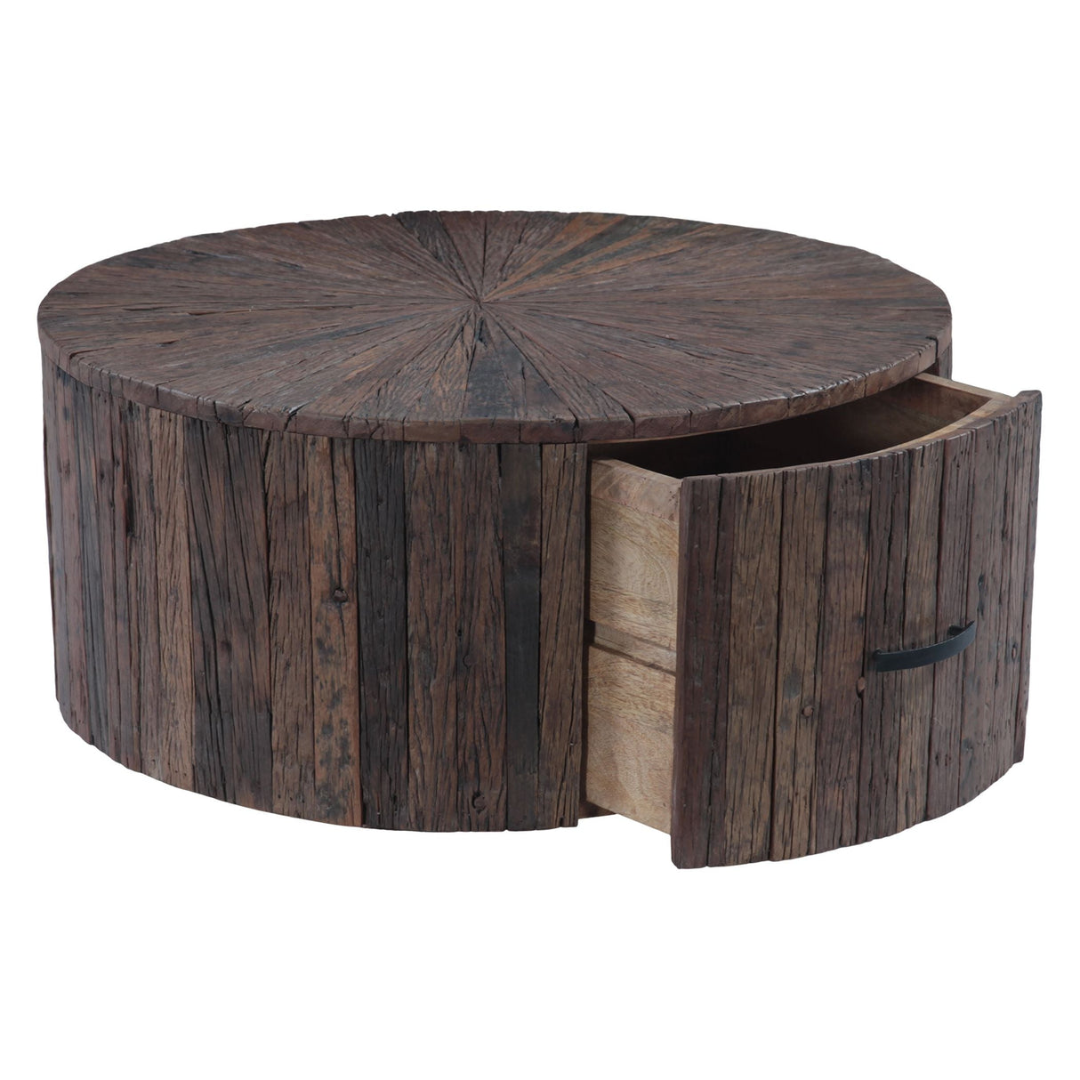 Harbor 32" Coffee Table with Storage Drawer in Reclaimed Hardwood by Home Trends & Design at Eve Furniture