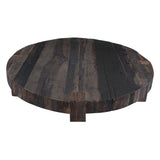 Harbor 58" Coffee Table with Cross Base in Reclaimed Hardwood by Home Trends & Design at Eve Furniture
