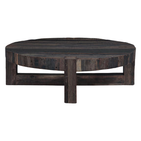Harbor 58" Coffee Table with Cross Base in Reclaimed Hardwood by Home Trends & Design at Eve Furniture