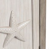 Harbor Brown/White Three-Door Sideboard by Crestview at Eve Furniture