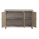 Harbor Brown/White Three-Door Sideboard by Crestview at Eve Furniture