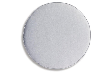 Harbor Court Gray Ottoman with Cushion by Ashley at Eve Furniture