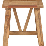 Harby Reclaimed Wood Square Side Table in Rustic Tawny by Modus Furniture at Eve Furniture