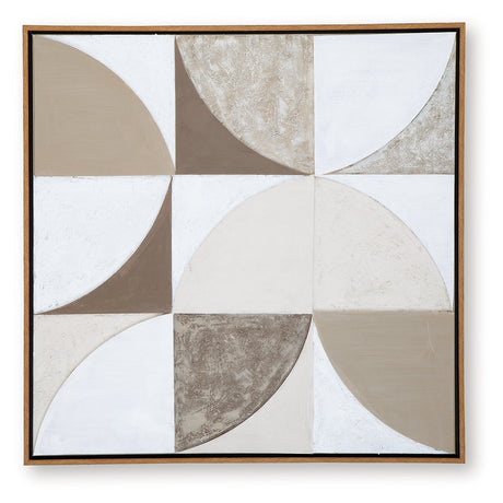 Harelman Tan/Taupe/White Wall Art by Ashley at Eve Furniture
