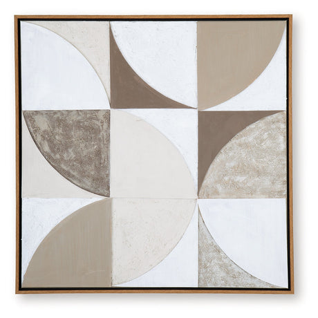 Harelman Tan/Taupe/White Wall Art by Ashley at Eve Furniture