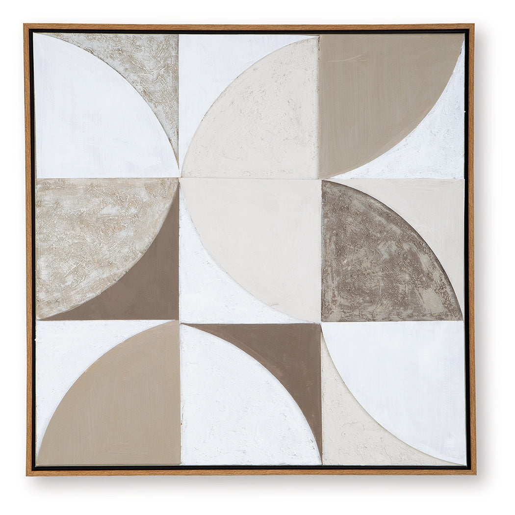 Harelman Tan/Taupe/White Wall Art by ASHLEY FURNITURE at Eve Furniture