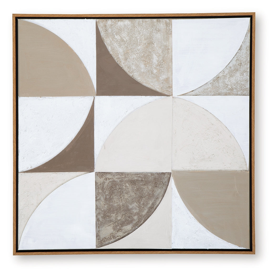 Harelman Tan/Taupe/White Wall Art by ASHLEY FURNITURE at Eve Furniture