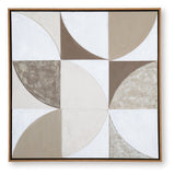 Harelman Tan/Taupe/White Wall Art by ASHLEY FURNITURE at Eve Furniture