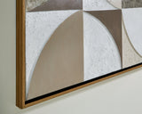 Harelman Tan/Taupe/White Wall Art by ASHLEY FURNITURE at Eve Furniture