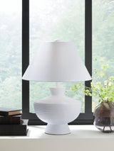 Harelwood White Table Lamp by Ashley at Eve Furniture
