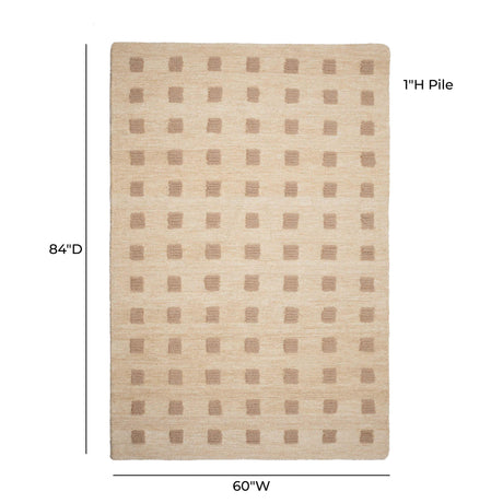 Hari Natural Hand-Tufted Rug by TOV Furniture at Eve Furniture