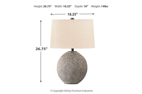 Harif Beige Table Lamp by Ashley at Eve Furniture